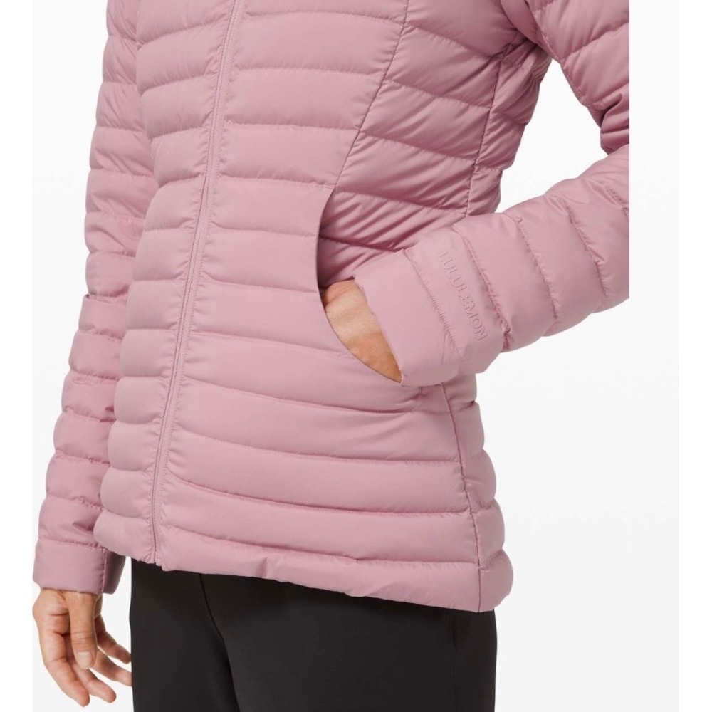 Lululemon Pack It Down Hooded Puffer Jacket Pink Taupe Women's Size 4 Full Zip - Picture 16 of 16